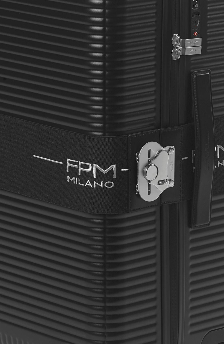 FPM - Fabbrica Pelletterie Milano - US Bank Zip Deluxe Spinner 55M Suitcase, Alternate, color, Eclipse Black