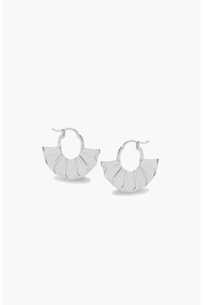 Tali Hoops in Silver, Alternate, color, Silver