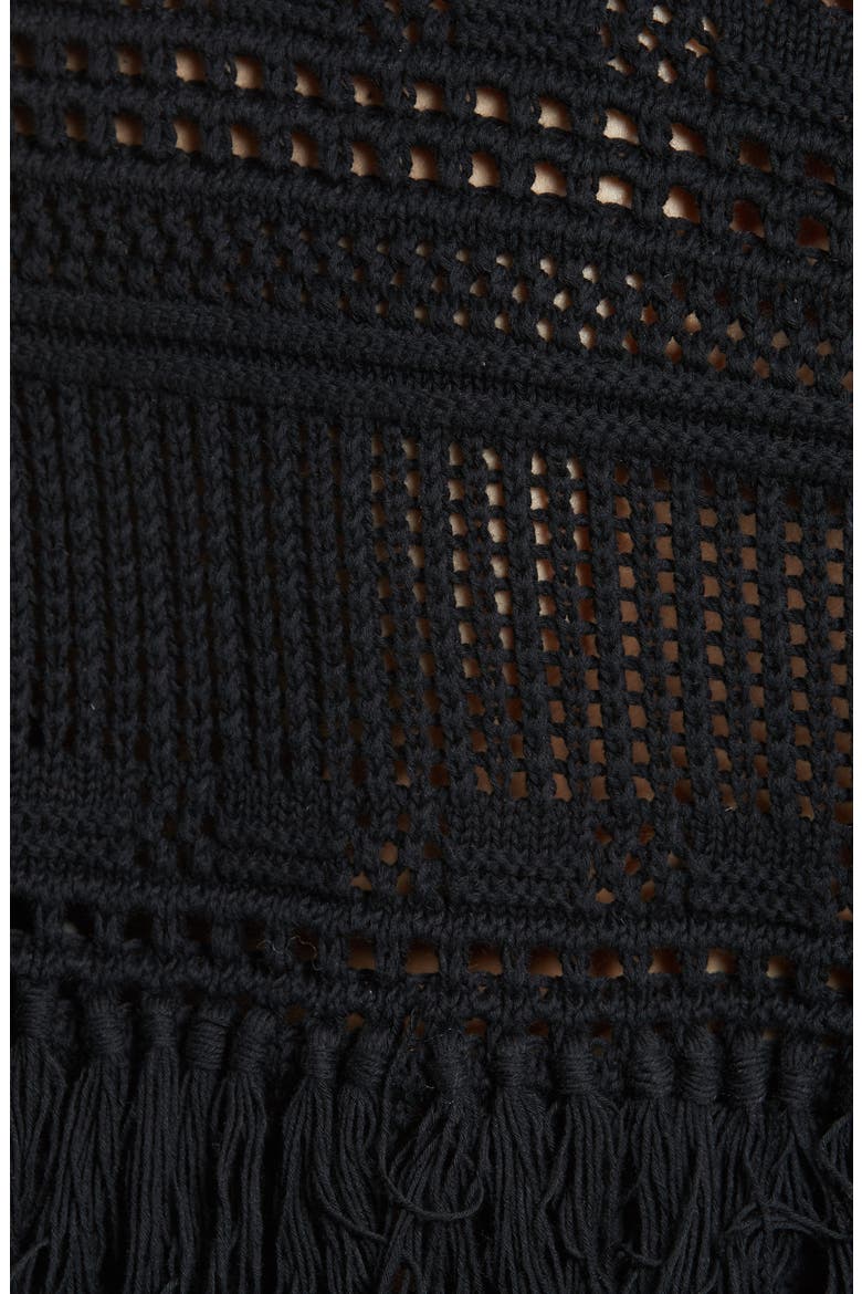 Miwok Crochet Top, Alternate, color, BLACK