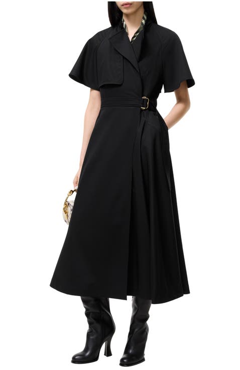 Wool Twill Wrap Dress
