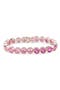 Bezel Set Pink CZ Bracelet