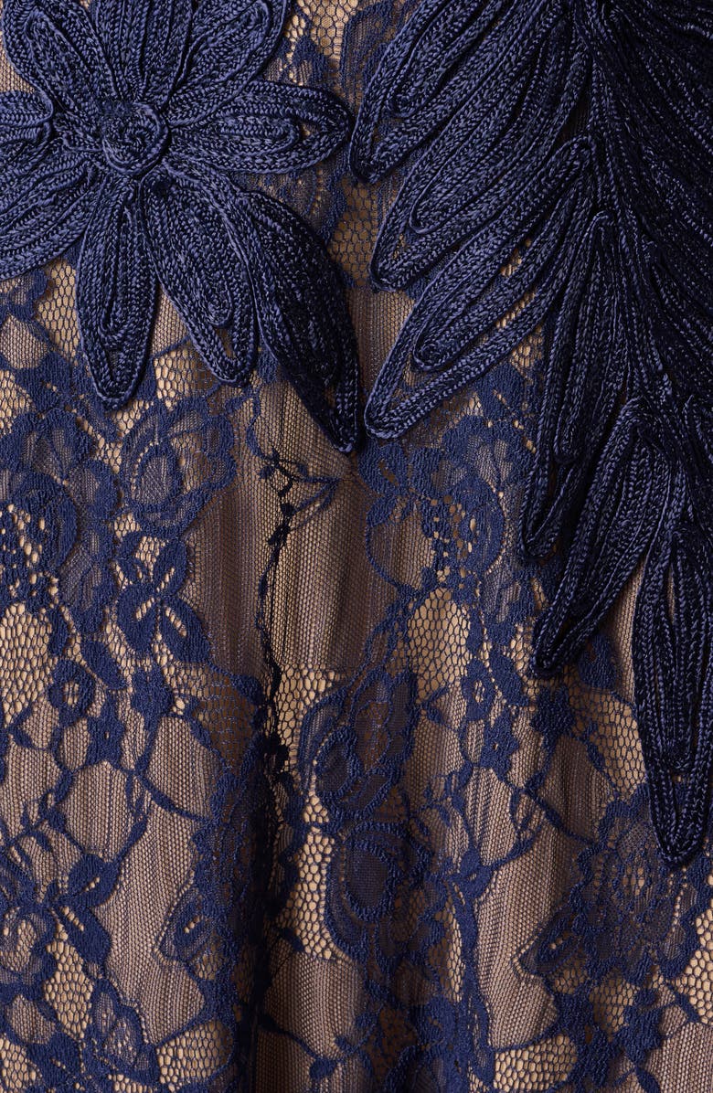 Adrianna Papell Soutache Lace Gown, Alternate, color, 