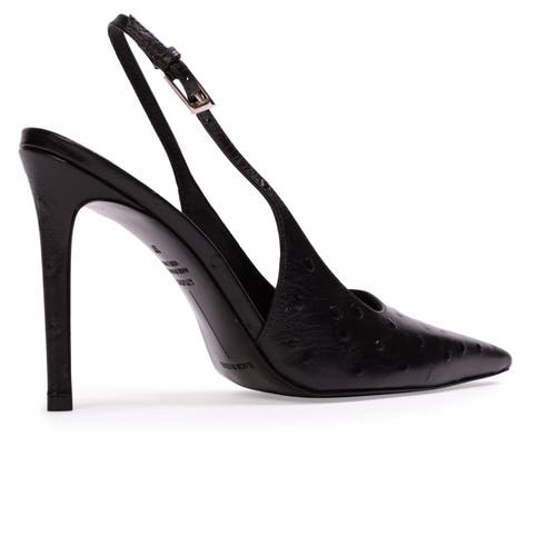 Black Suede Studio Lainey 100 Patent Pump In Multi