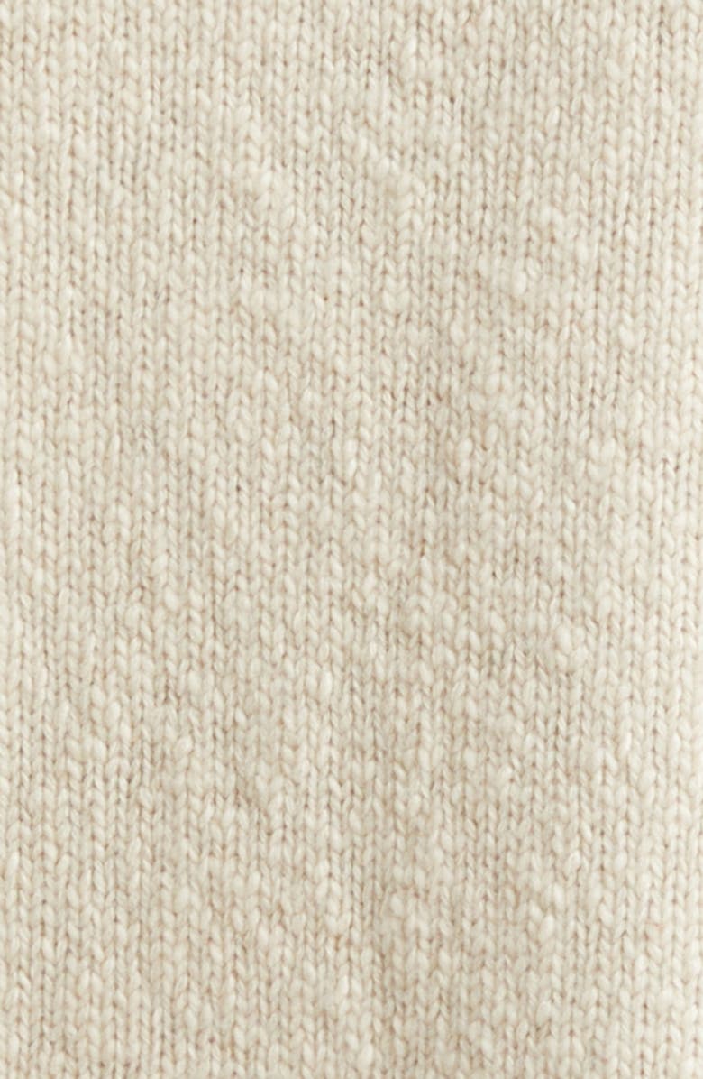 The Elder Statesman Glacier Horse Intarsia Slub Cashmere Crewneck Sweater, Alternate, color, Ecru