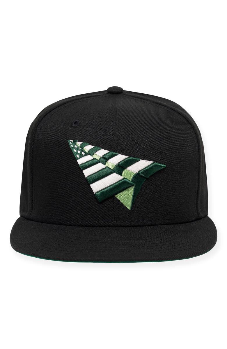 PAPER PLANES The Original Glow in the Dark 9FIFTY Twill Snapback Cap, Alternate, color, Black