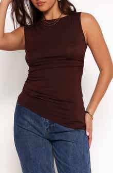 Petal & Pup Romy Ruched Asymmetric Tank