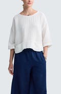 LUUKAA Viola Solid Muslin Blouse