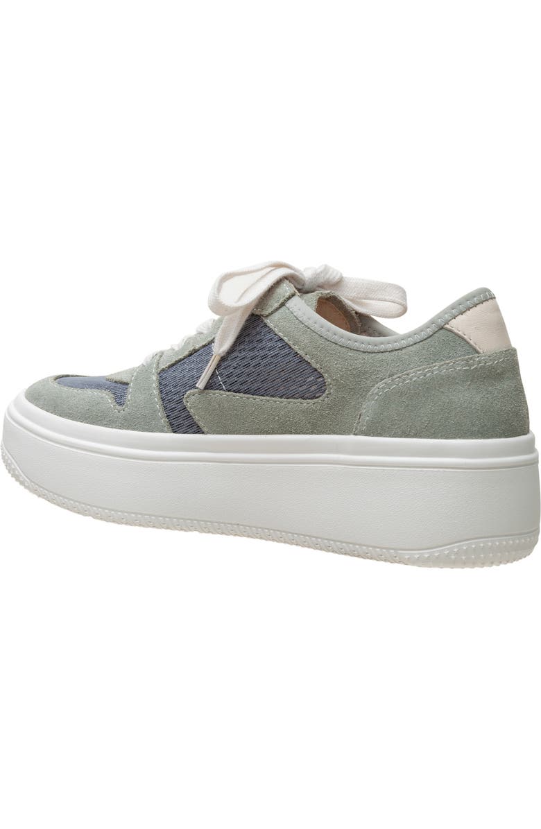 Linea Paolo Gains Platform Sneaker, Alternate, color, Pale Green/ Dk Gris/ Ivory