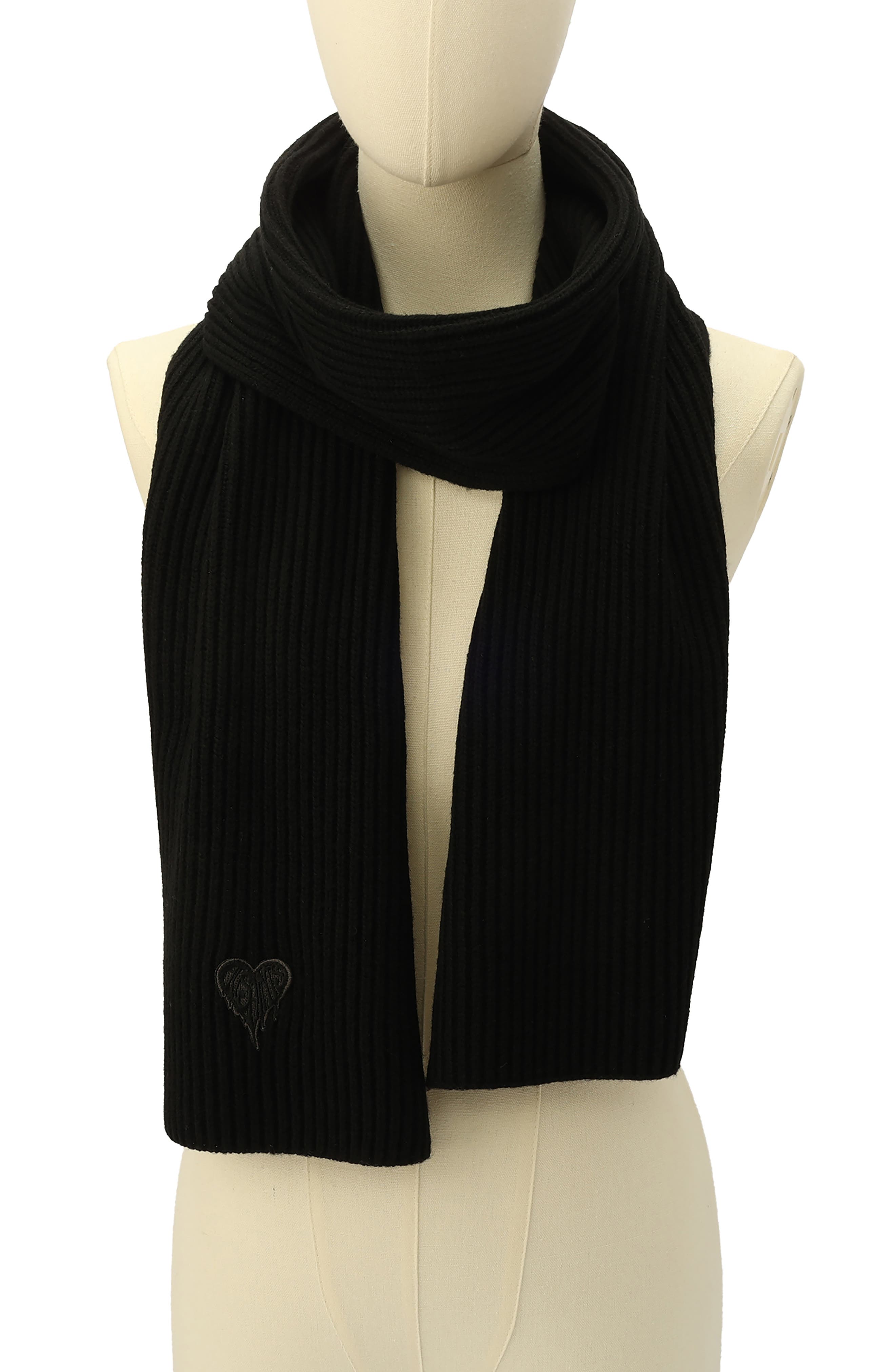 AllSaints Heart Logo Scarf