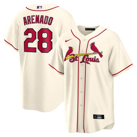 Men's Nike Nolan Arenado Cream St. Louis Cardinals Alternate Official Replica Player Jersey