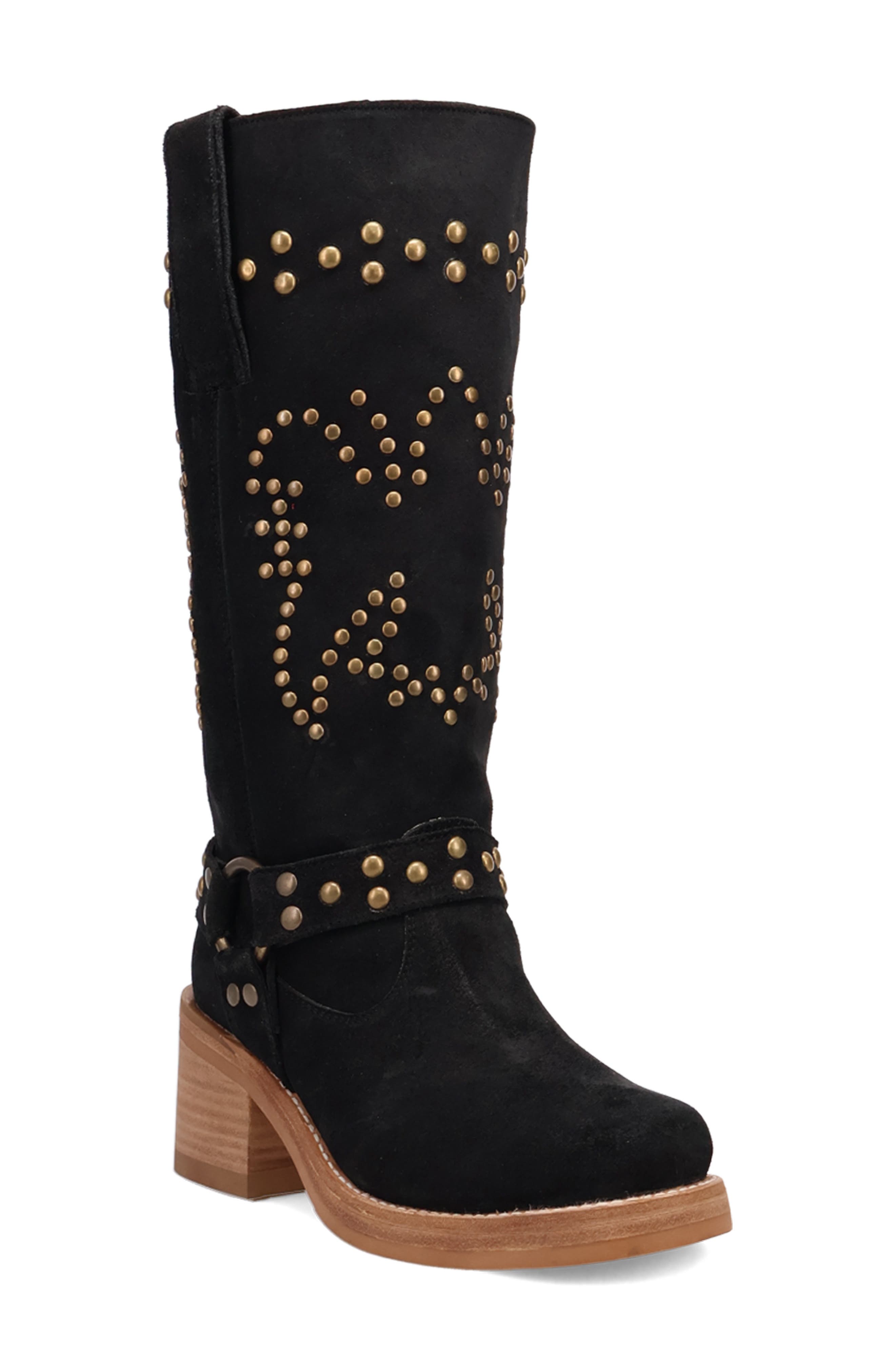 Dingo Troubadour Platform Boot in Black 