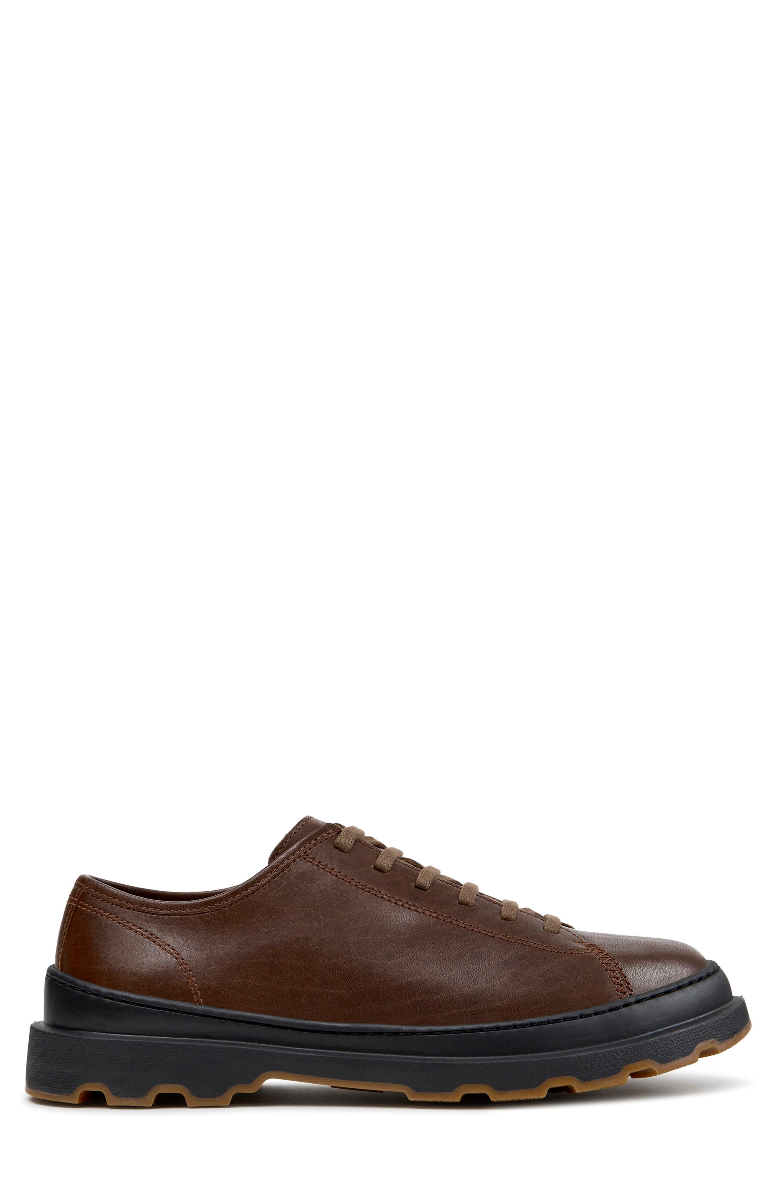 Brutus Leather Plain Toe Shoe, Alternate, color, MEDIUM BROWN