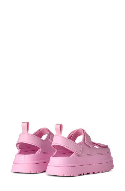 Ugg Sandals Open Toe Platform Sole Pull Tab In Pink