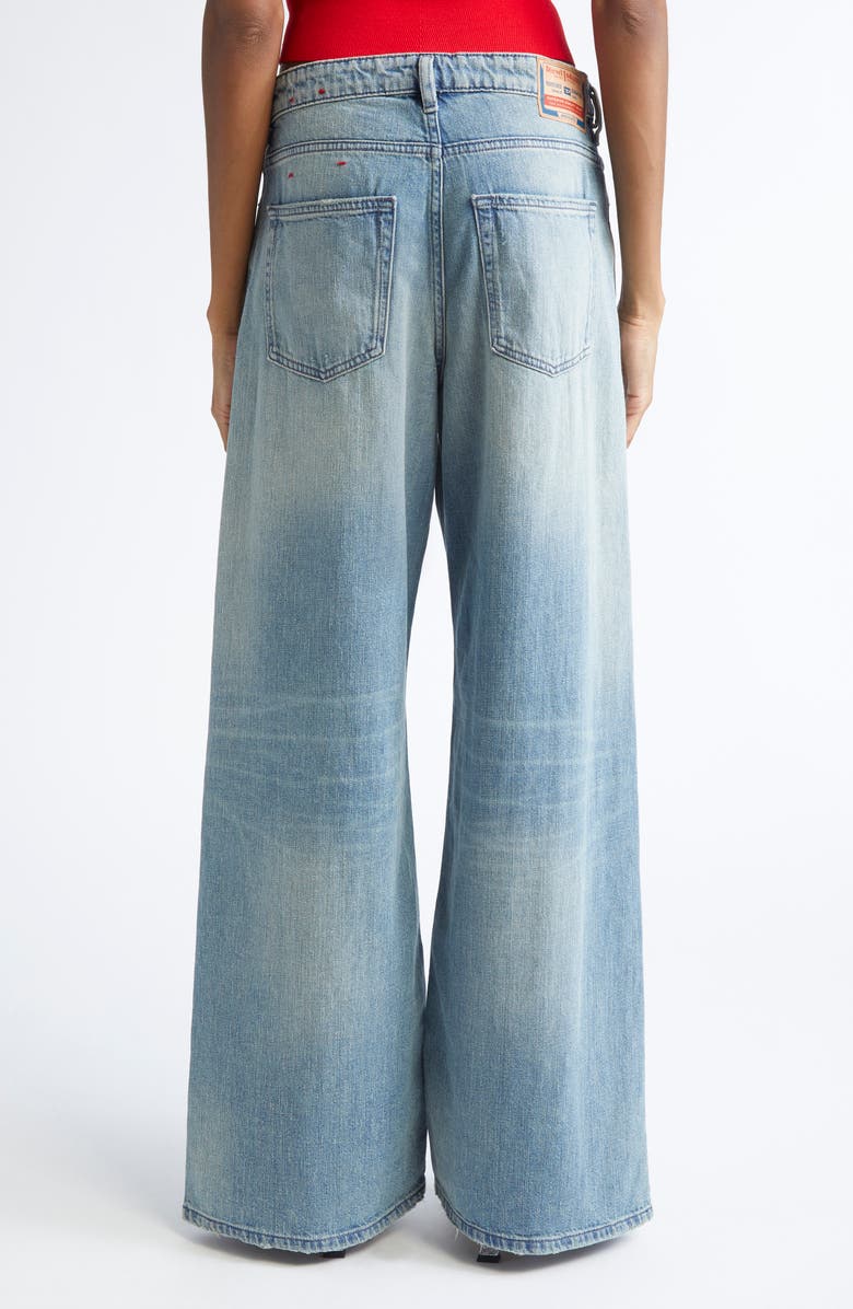 DIESEL<sup>®</sup> 1996 D-Sire Distressed Baggy Wide Leg Jeans, Alternate, color, Denim