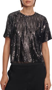 rag & bone Cher Sequin Top