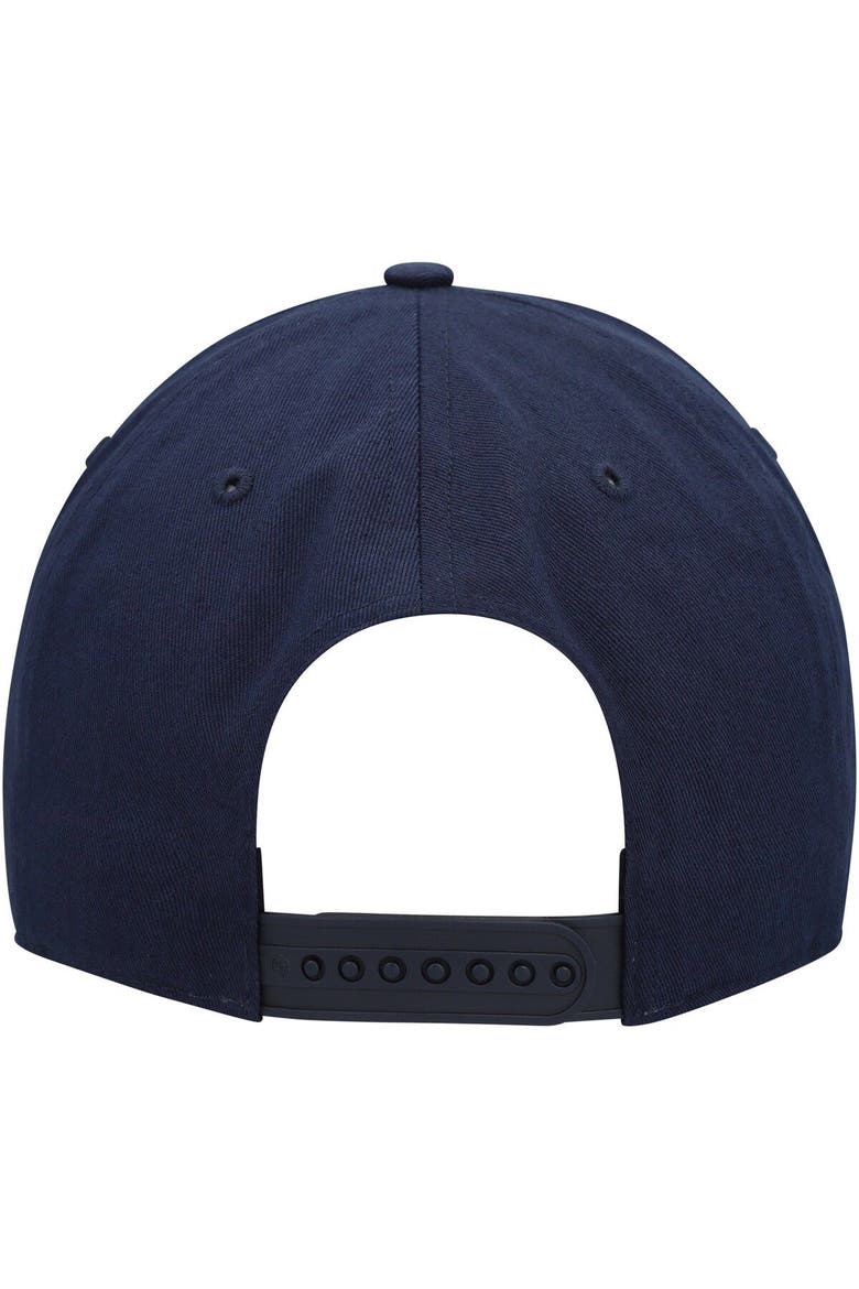 Men's '47 Deep Sea Blue Seattle Kraken Block Arch Hitch Snapback Hat, Alternate, color, Navy