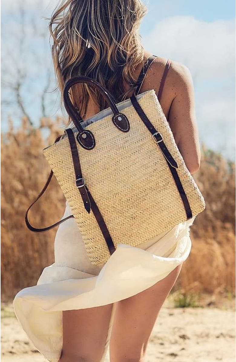 Verve Culture Moroccan Backpack Basket, Alternate, color, NO COLOR