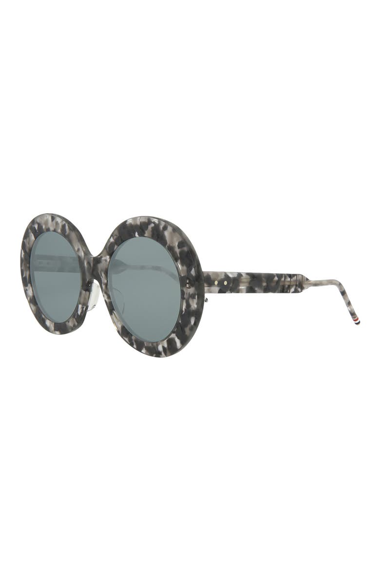 52mm Novelty Round Sunglasses, Alternate, color, GREY TORTOISE