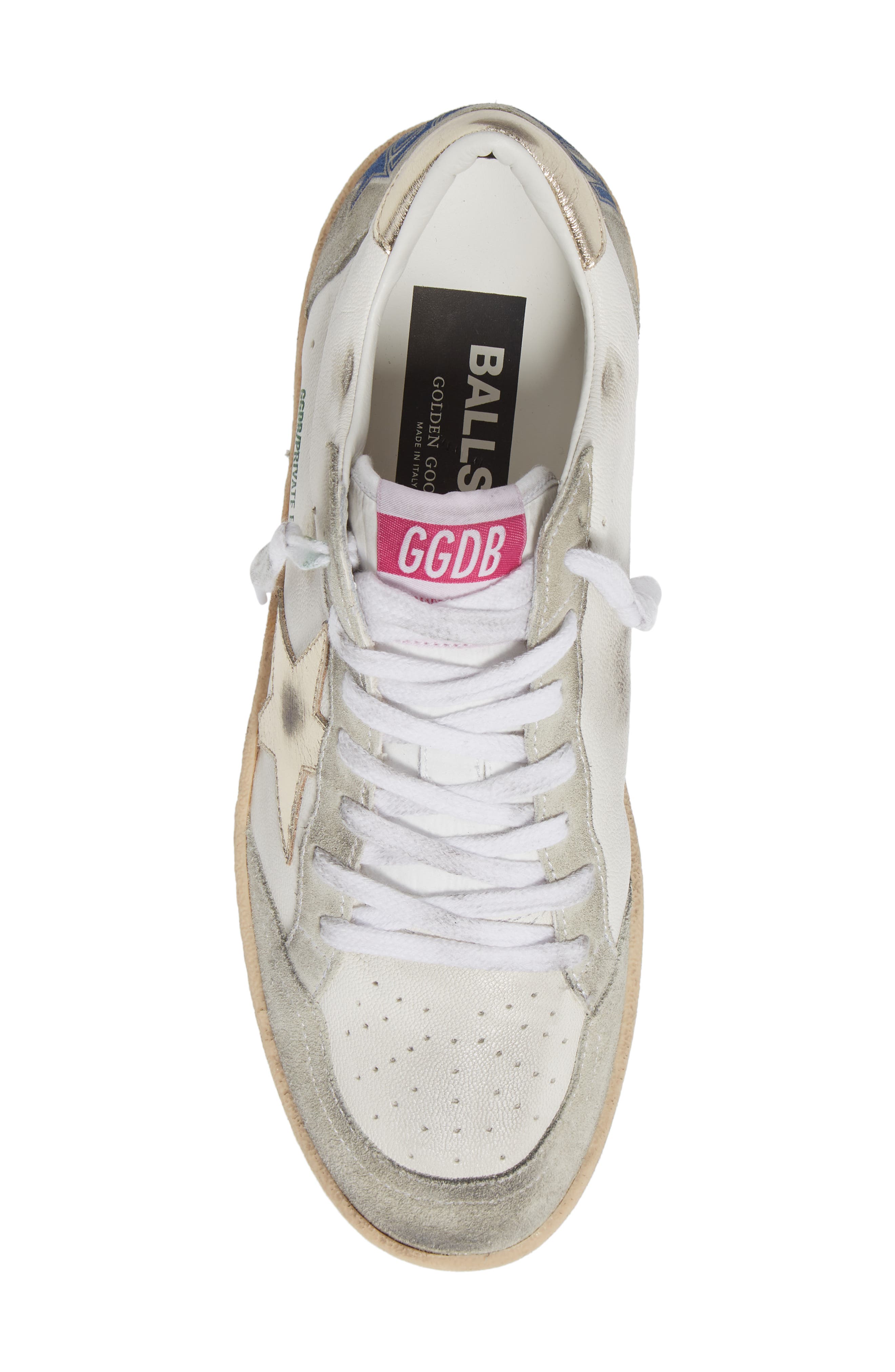 Ball Star Sneaker (Nordstrom Exclusive), Alternate, color, WHITE/ ICE/ PLATINUM
