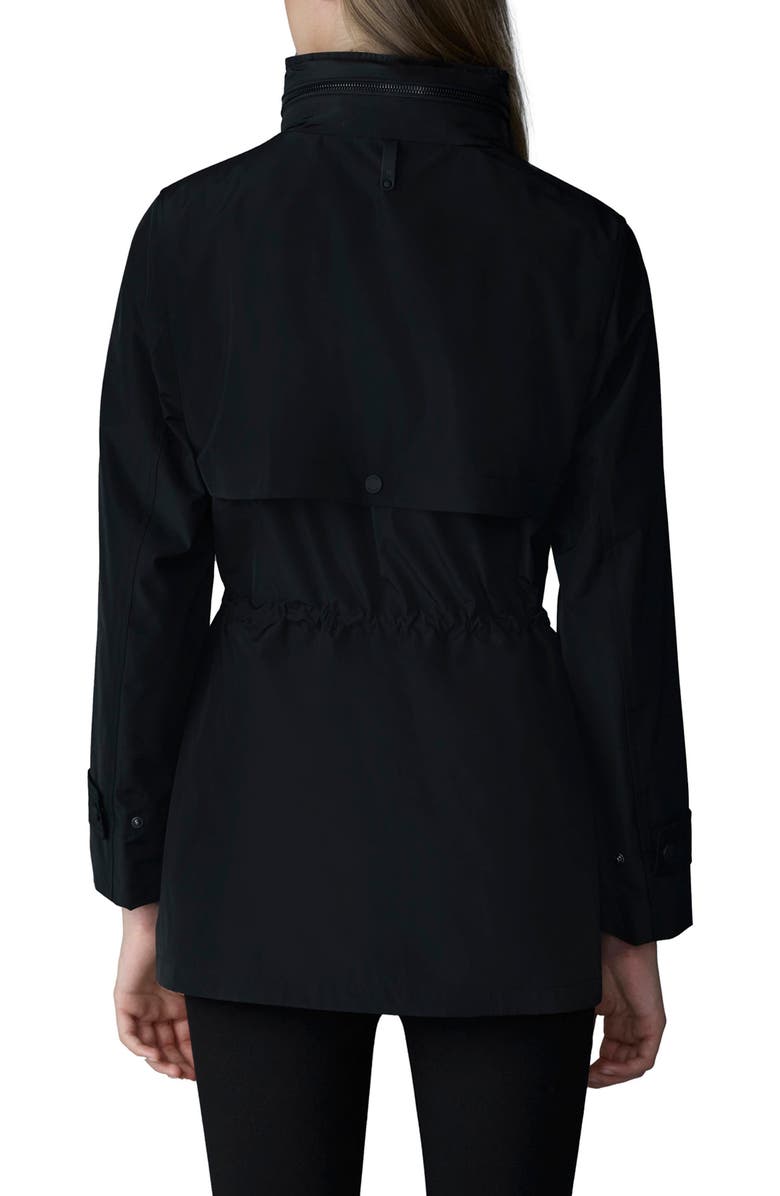 Mackage Keryn Hooded Rain Jacket, Alternate, color, Black