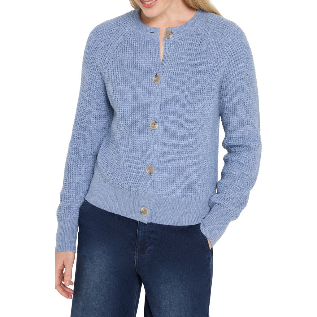 Nic + Zoe Nic+zoe Waffle Stitch Cotton Blend Cardigan