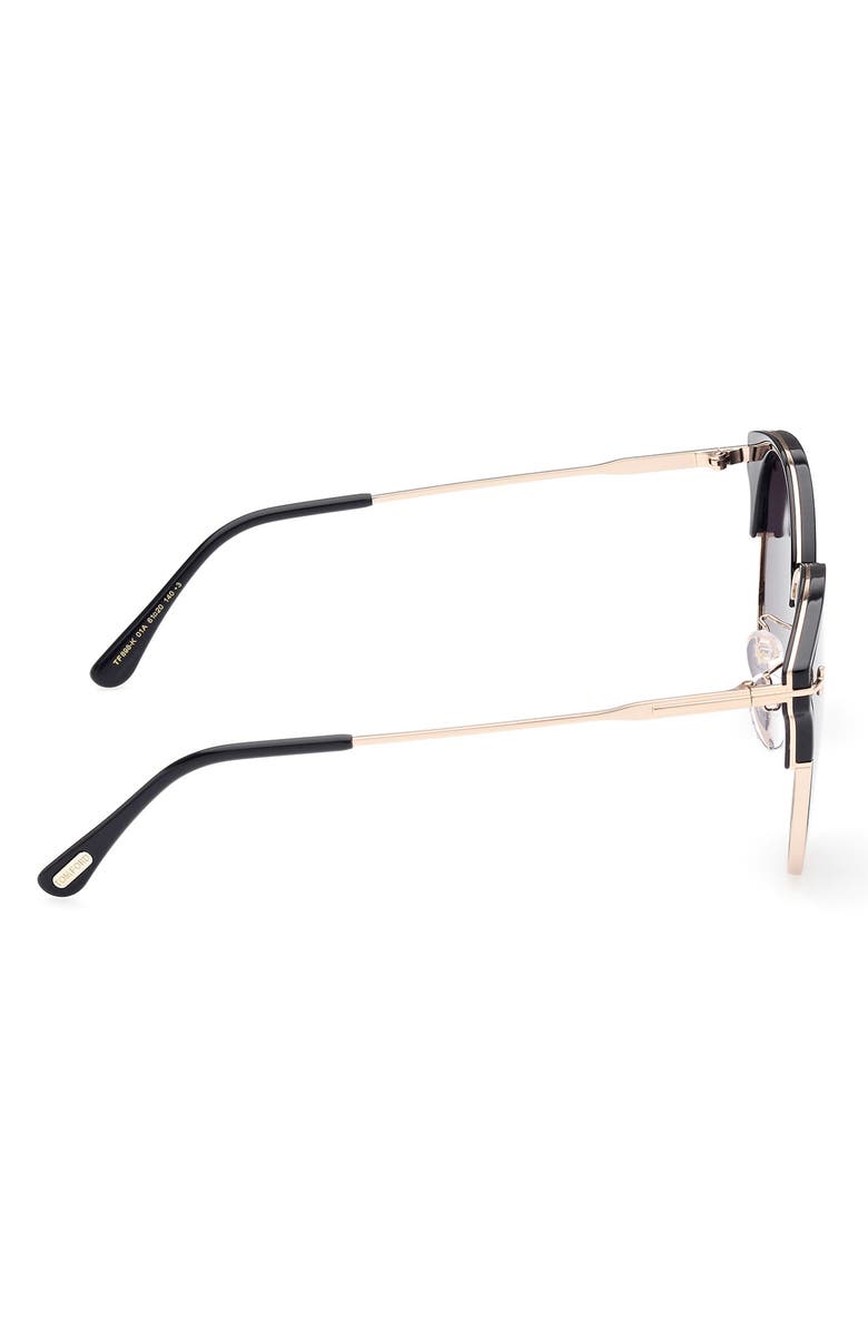 TOM FORD 61mm Round Sunglasses, Alternate, color,