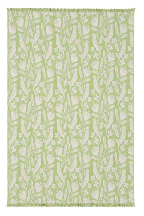 Birds Lightweight Reversible Organic Cotton Muslin Blanket