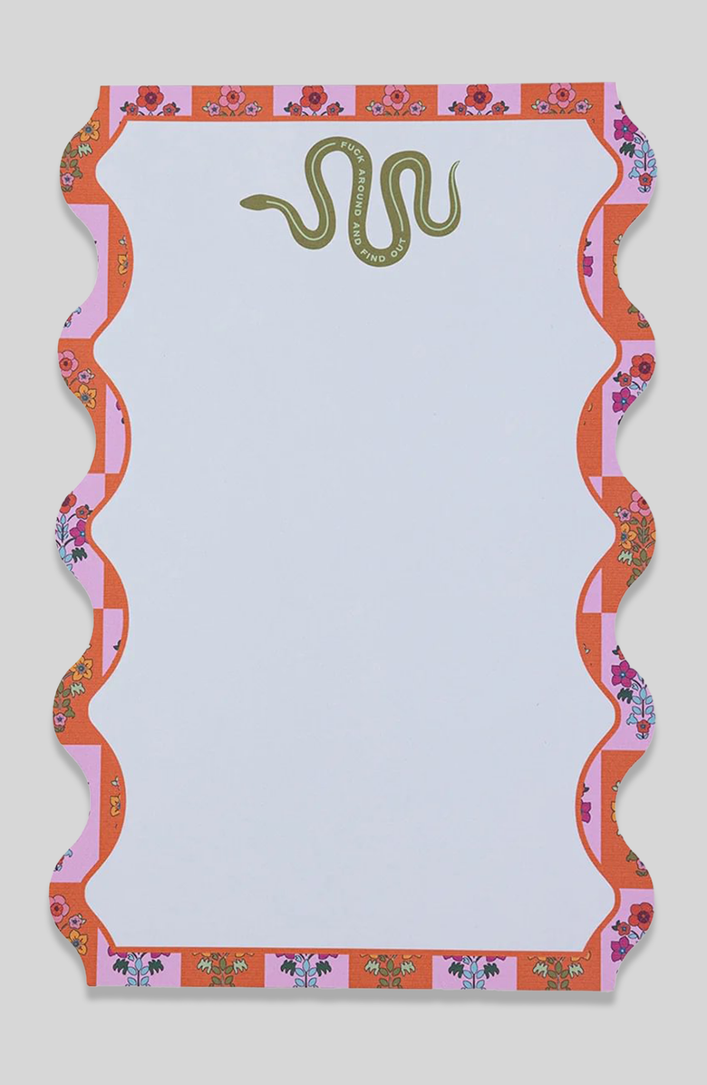 Furbish Notepad - FAFO, Main, color, Multi, Orange, Green