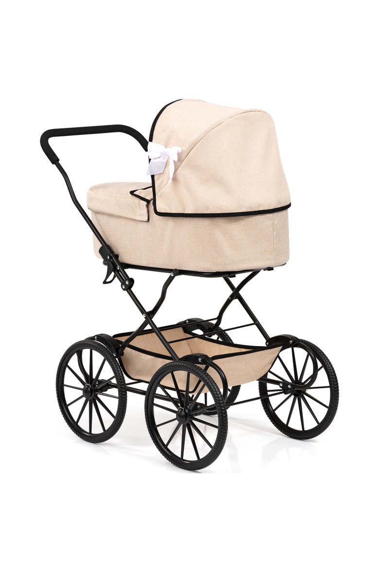 Doll Pram Classic, Bassinet Push Stroller, For Dolls Up To 18 Inches, Kids 3+, Alternate, color, Multicolored