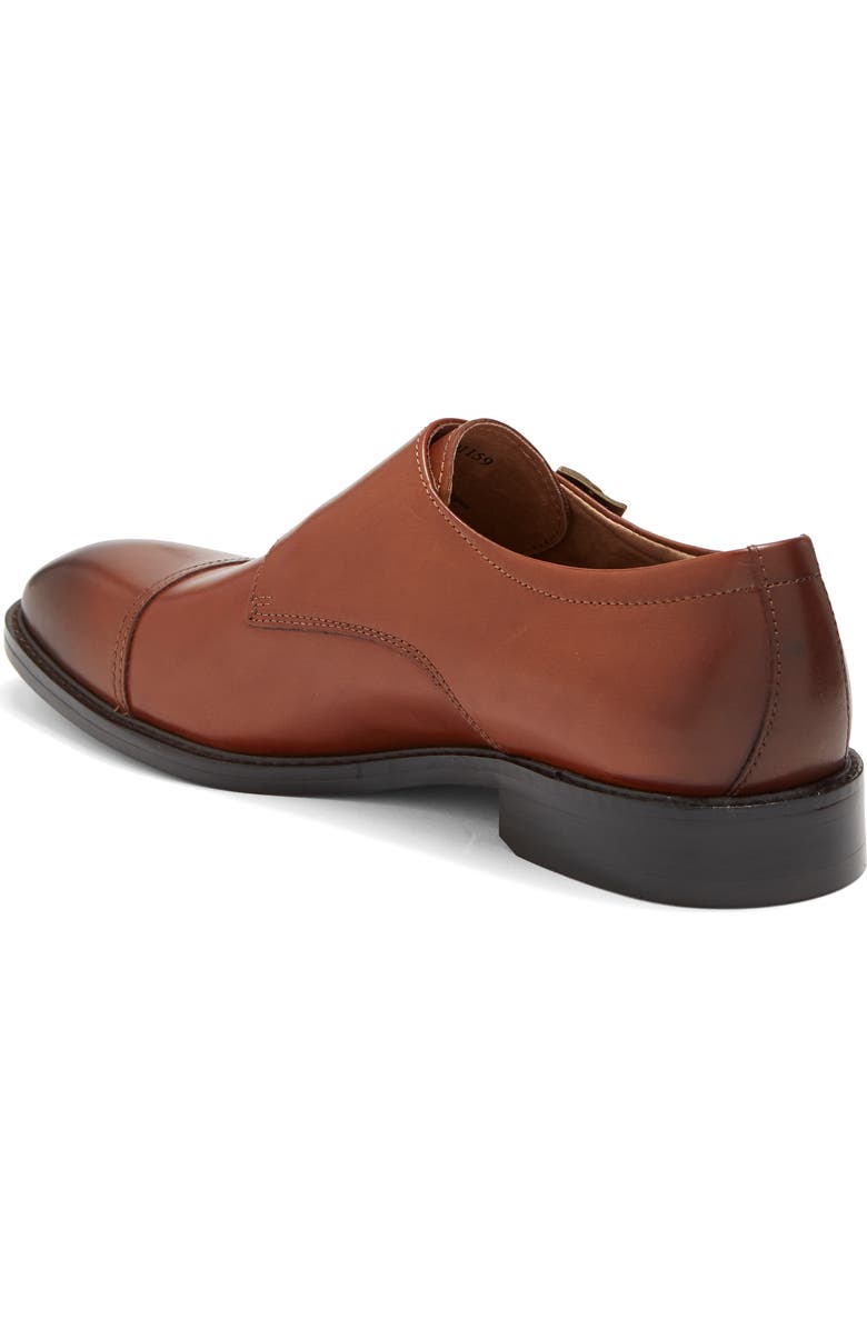 WINTHROP Parklane Suede Double Monk Strap Shoe, Alternate, color, Cognac