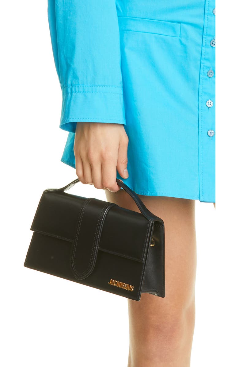 Jacquemus Le Bambino Grand Crossbody Satchel, Alternate, color, Black