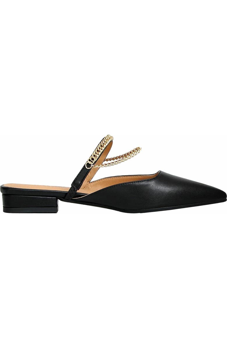 Belle & Bloom On The Go Leather Flat, Main, color, Black