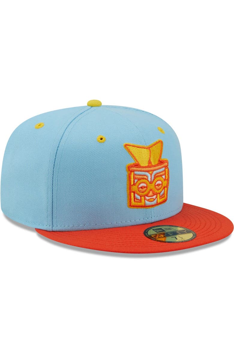 New Era Men's New Era Light Blue/Orange Rayados de Winston-Salem Copa De La Diversion 59FIFTY Fitted Hat, Alternate, color, Blue