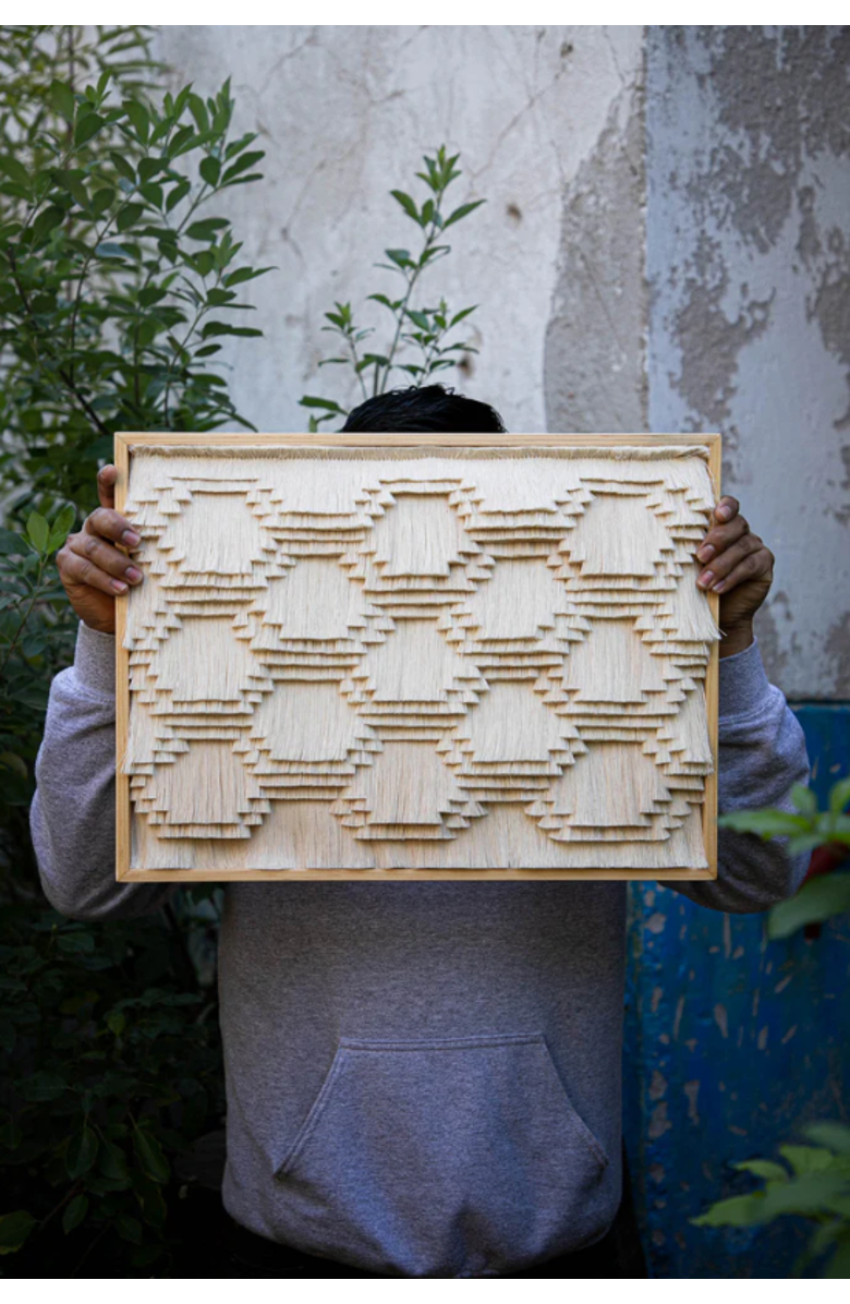 Caralarga Mictlán Wall Art, Alternate, color, White