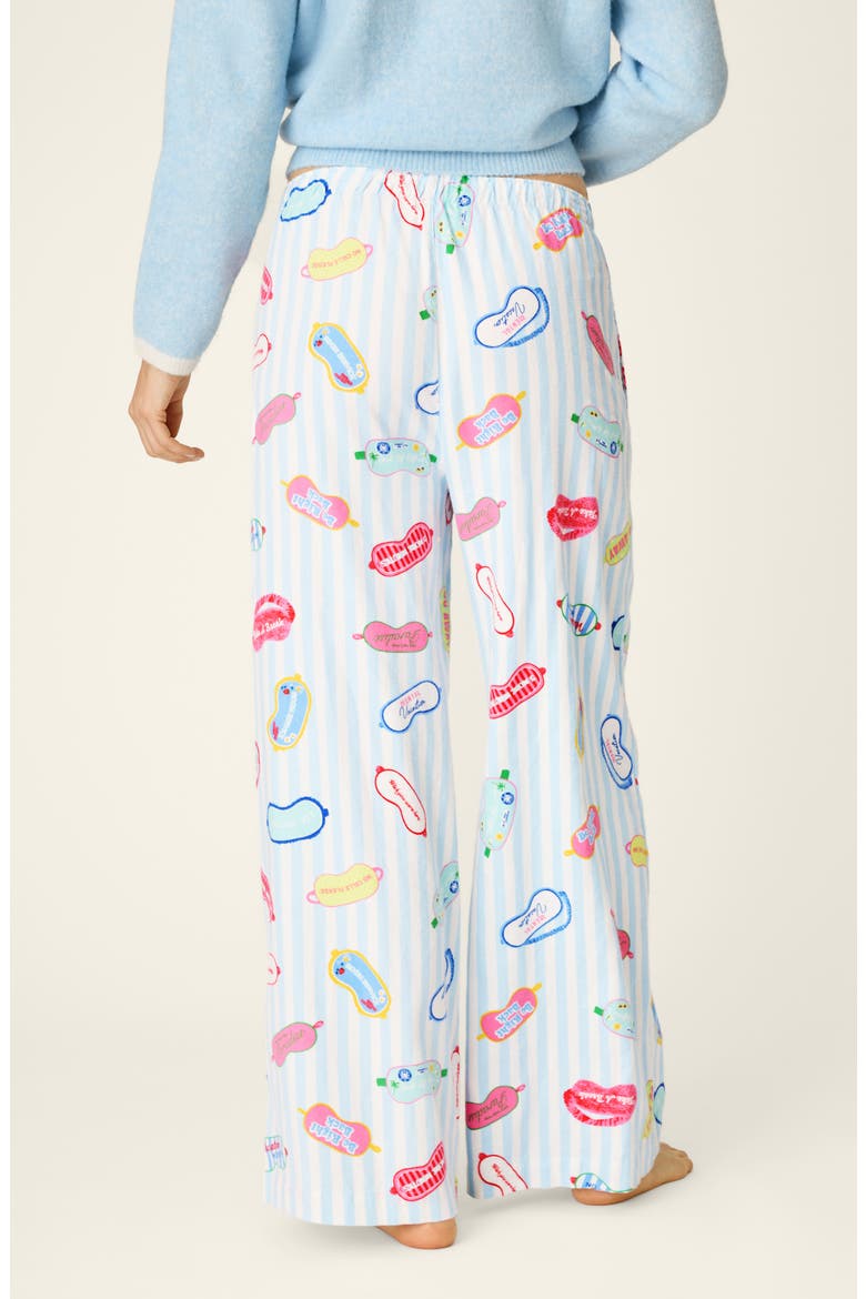 Flannel Pajama Pants, Alternate, color, BREEZE