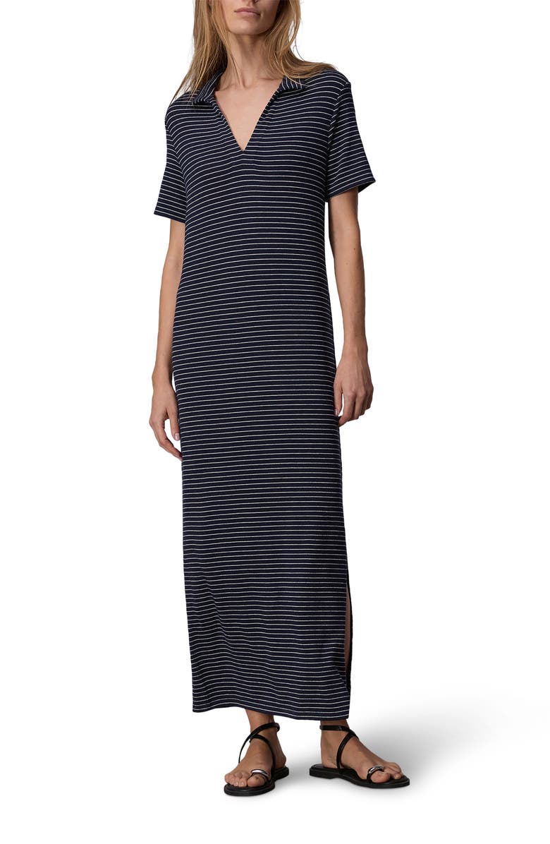 rag & bone The Knit Stripe Maxi Polo Dress, Main, color,