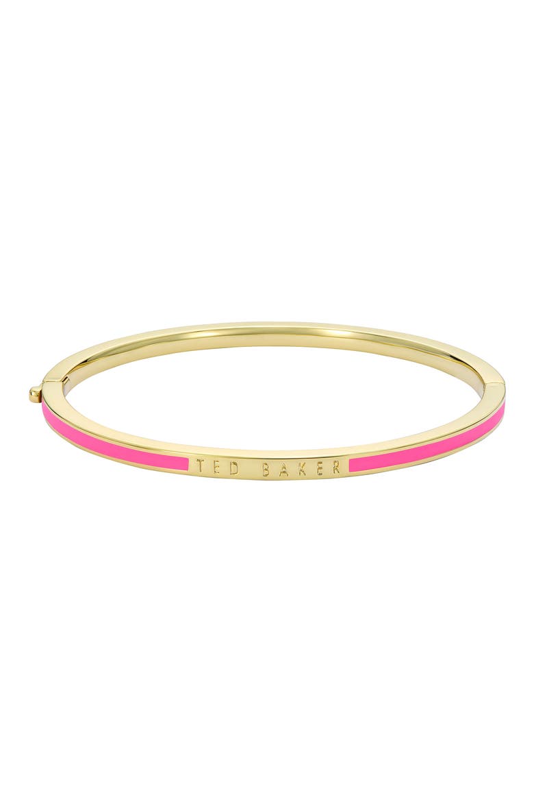 Rolo Classic Color Hinge Bracelet, Alternate, color, GOLD/PINK
