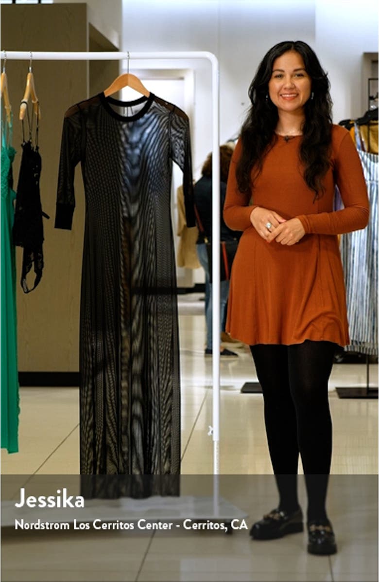 Sheer Mesh Cover-Up Dress, sales video thumbnail