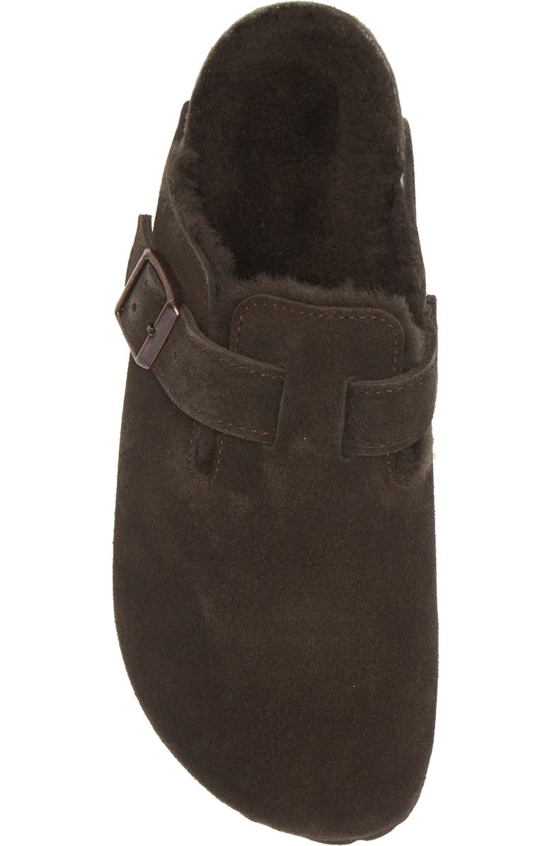 Birkenstock Boston Genuine Shearling Lined Clog, Alternate, color, Mocha/ Mocha
