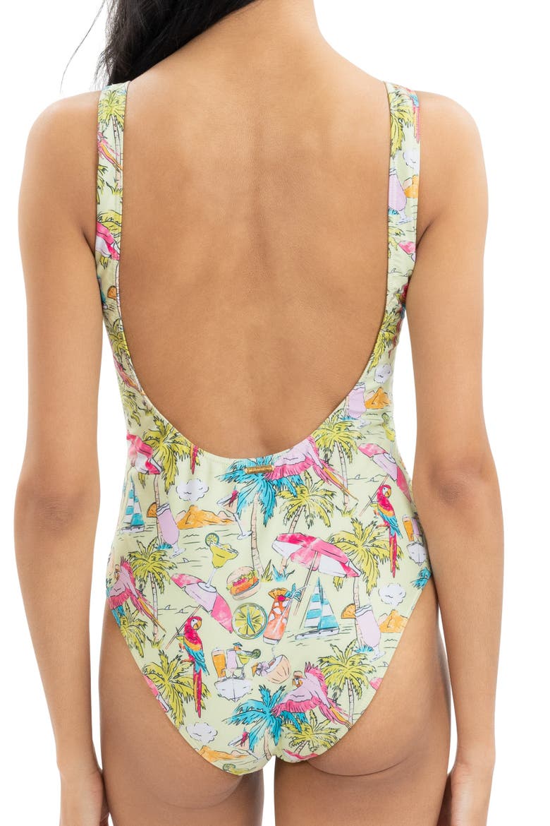 Margaritaville by Kenny Flowers - Welcome to Margaritaville - Lime - One Piece, Alternate, color, Green