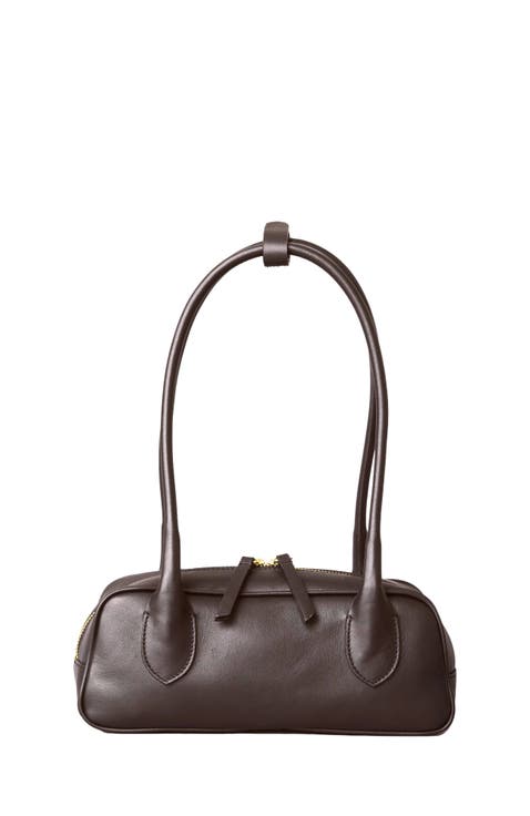 Mini La Strada Leather East West Bag
