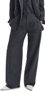rag & bone Lawrence Wide Leg Wool Blend Tailored Pants