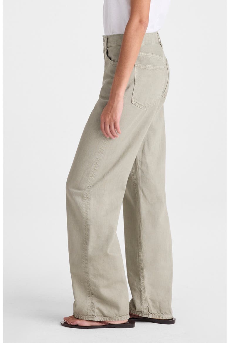 The Perfect Vintage Wide Leg Jeans in Airy Denim, Alternate, color, CHATEAU OLIVE