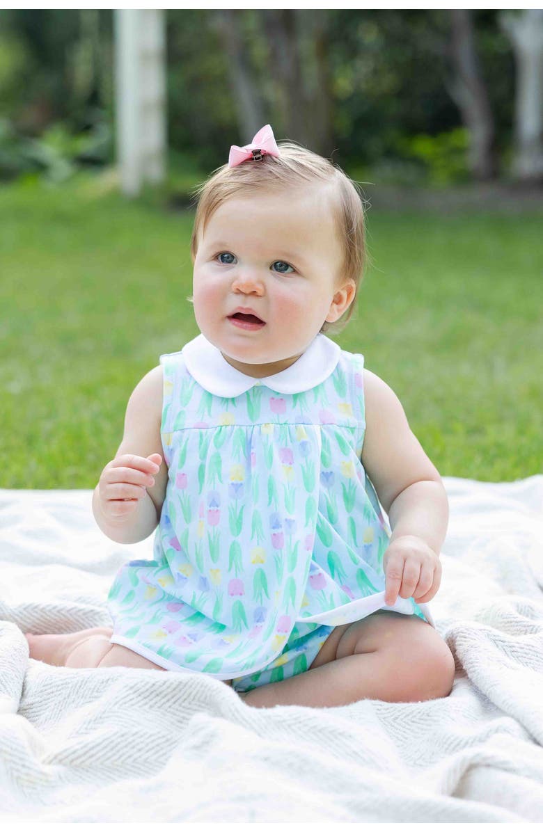 Florence Eiseman Printed Knit Tulip Romper, Alternate, color, Multi