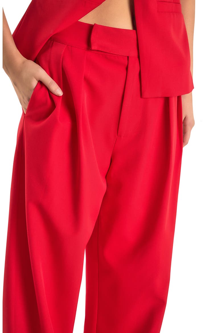 High Waist Wide Leg Pants, Alternate, color, RED