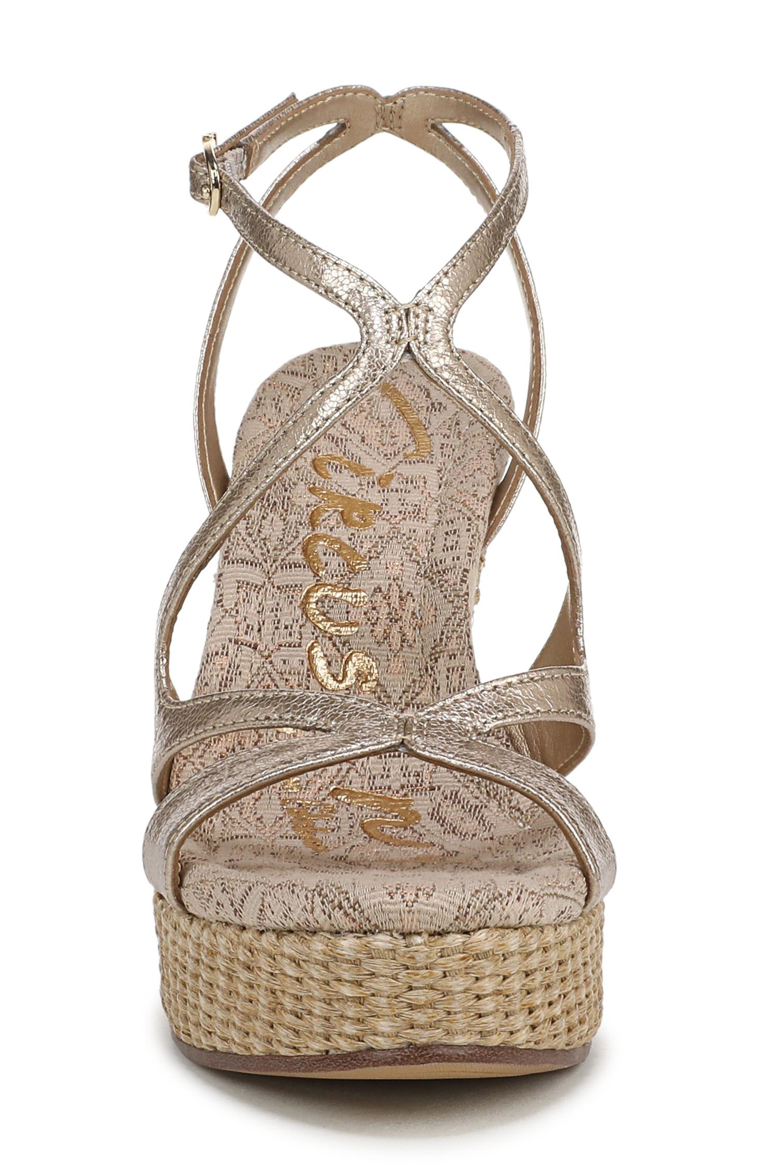 Circus NY by Sam Edelman Trina Platform Wedge Sandal, Alternate, color, Soft Gold