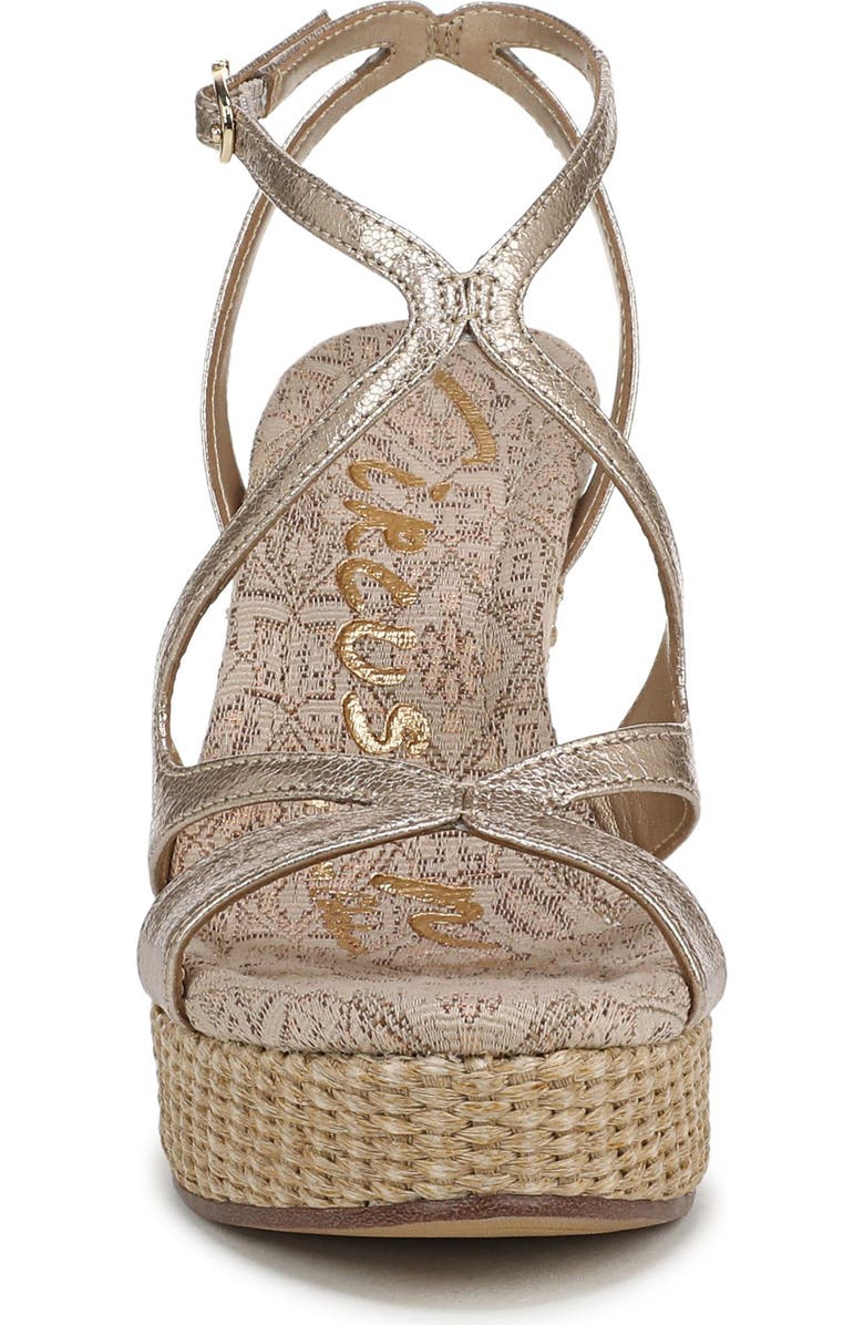 Circus NY by Sam Edelman Trina Platform Wedge Sandal, Alternate, color, Soft Gold