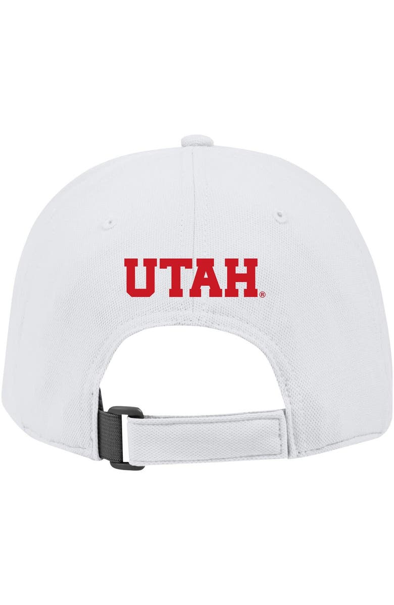 Under Armour Men's Under Armour White Utah Utes Blitzing Accent Iso-Chill Adjustable Hat, Alternate, color, 