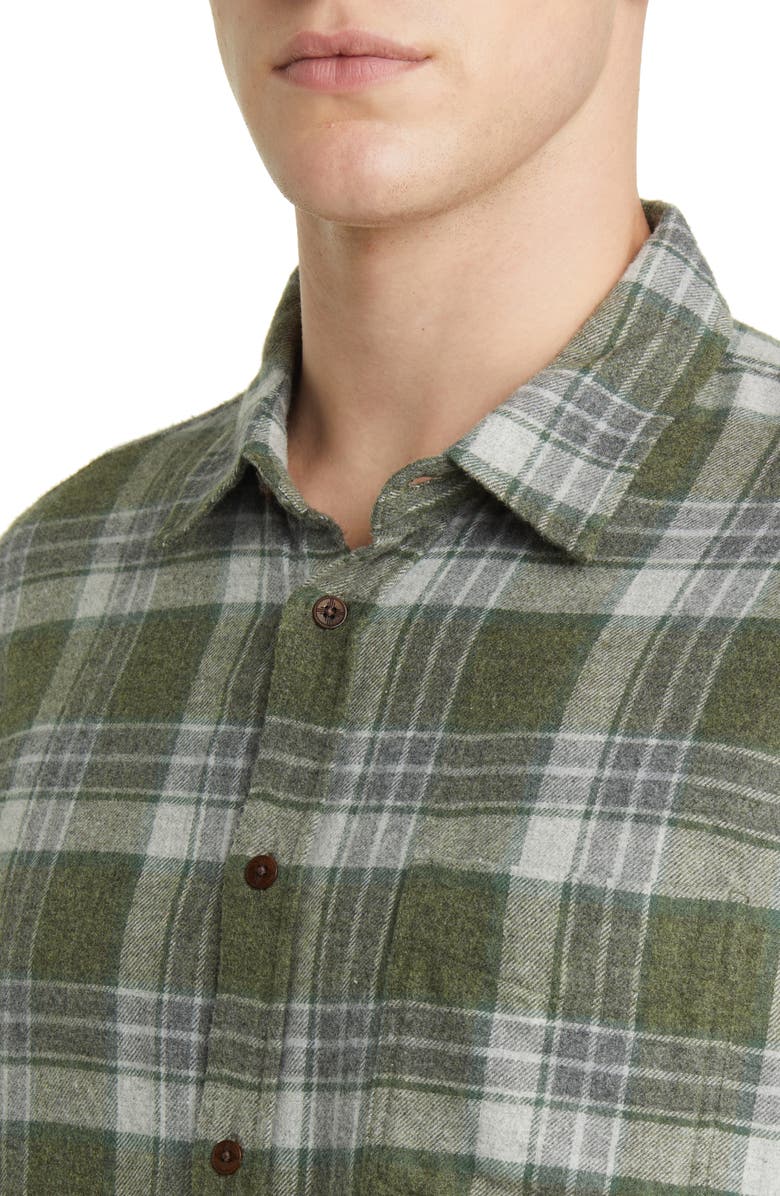 Rails Lennox Relaxed Fit Plaid Cotton Blend Button-Up Shirt, Alternate, color, 