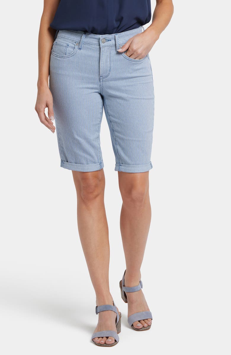 NYDJ Briella Roll Cuff Shorts, Main, color, Merida Stripe
